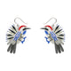 Wonderous Woodpecker Drop Earrings