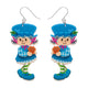 Blueberry Muffin Drop Earrings