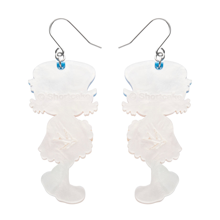 Blueberry Muffin Drop Earrings
