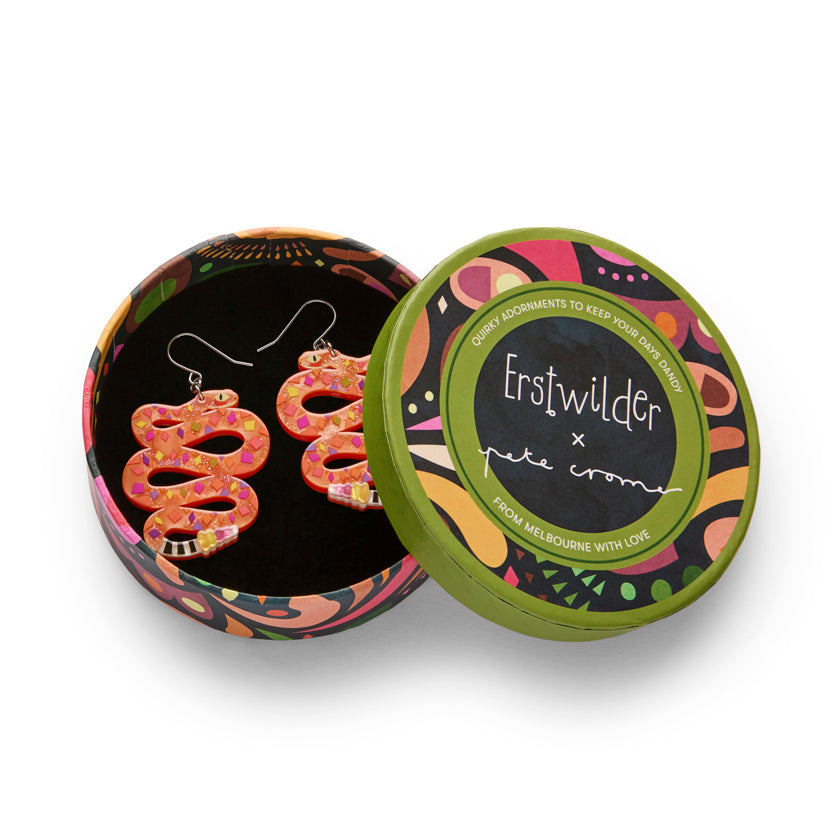 Rowdy Rattlesnake Drop Earrings
