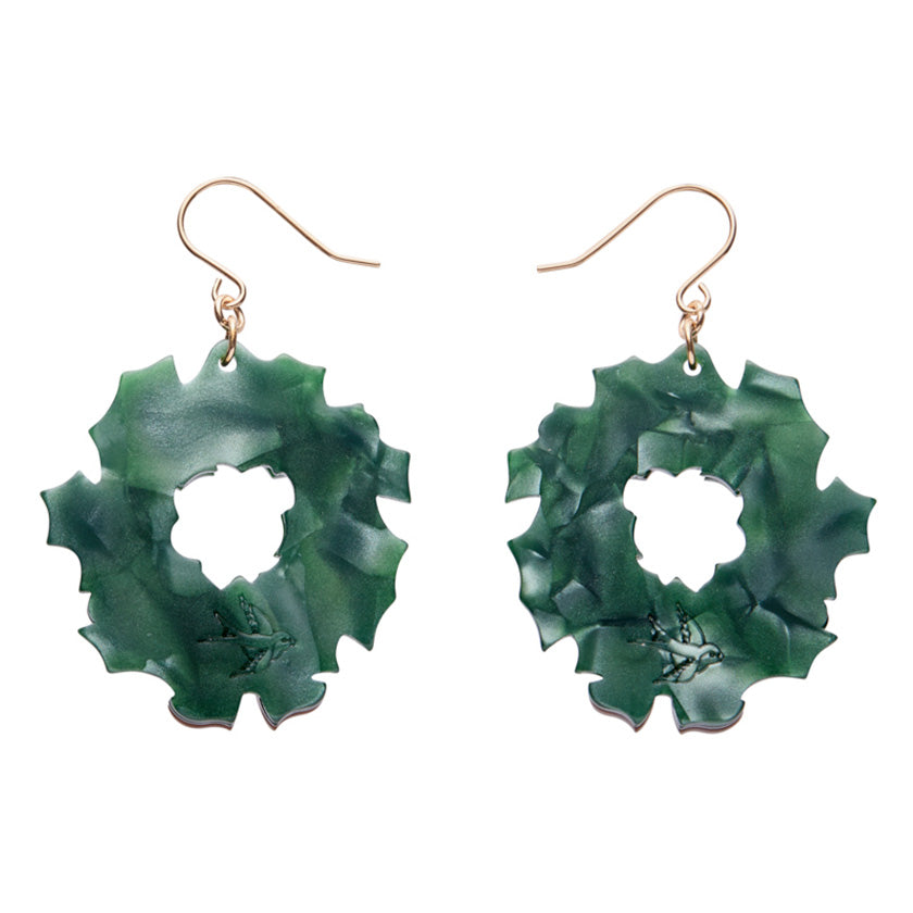 Forest Wreath Drop Earrings