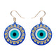 Evil Eye Amulet Drop Earrings