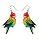 Eastern Rosella Drop Earrings