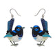 Superb Fairy Wren Drop Earrings