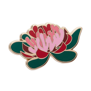 Seen from Afar Waratah Enamel Pin