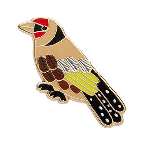 Go for Goldfinch Enamel Pin