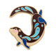 Outgoing Otter Enamel Pin