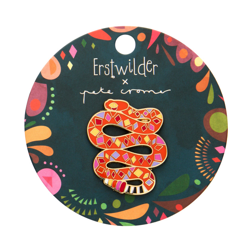 Rowdy Rattlesnake Enamel Pin