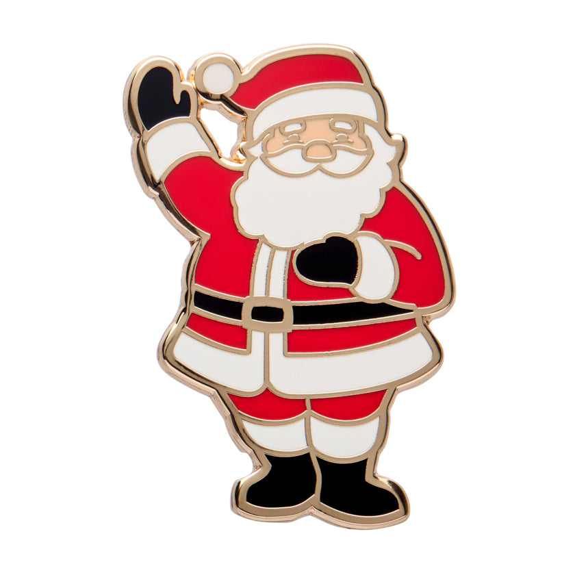 Santas Surprise Enamel Pin