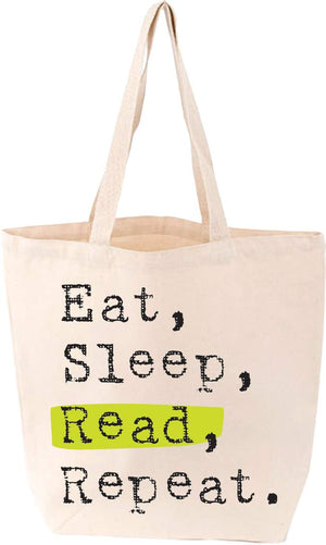 Eat Sleep Read Repeat Tote