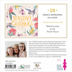 Christmas Card Wallet - BCNA - Festive Flora