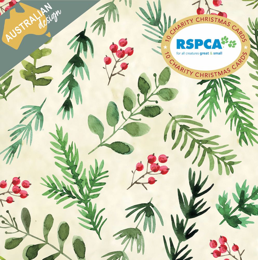 Christmas Card Wallet - RSPCA - Festive Pattern