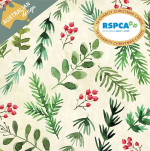 Christmas Card Wallet - RSPCA - Festive Pattern