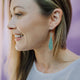 Fishy Earrings Silver & Blue