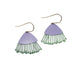 Mini Gum Blossom Flower Earrings Lilac & Sage