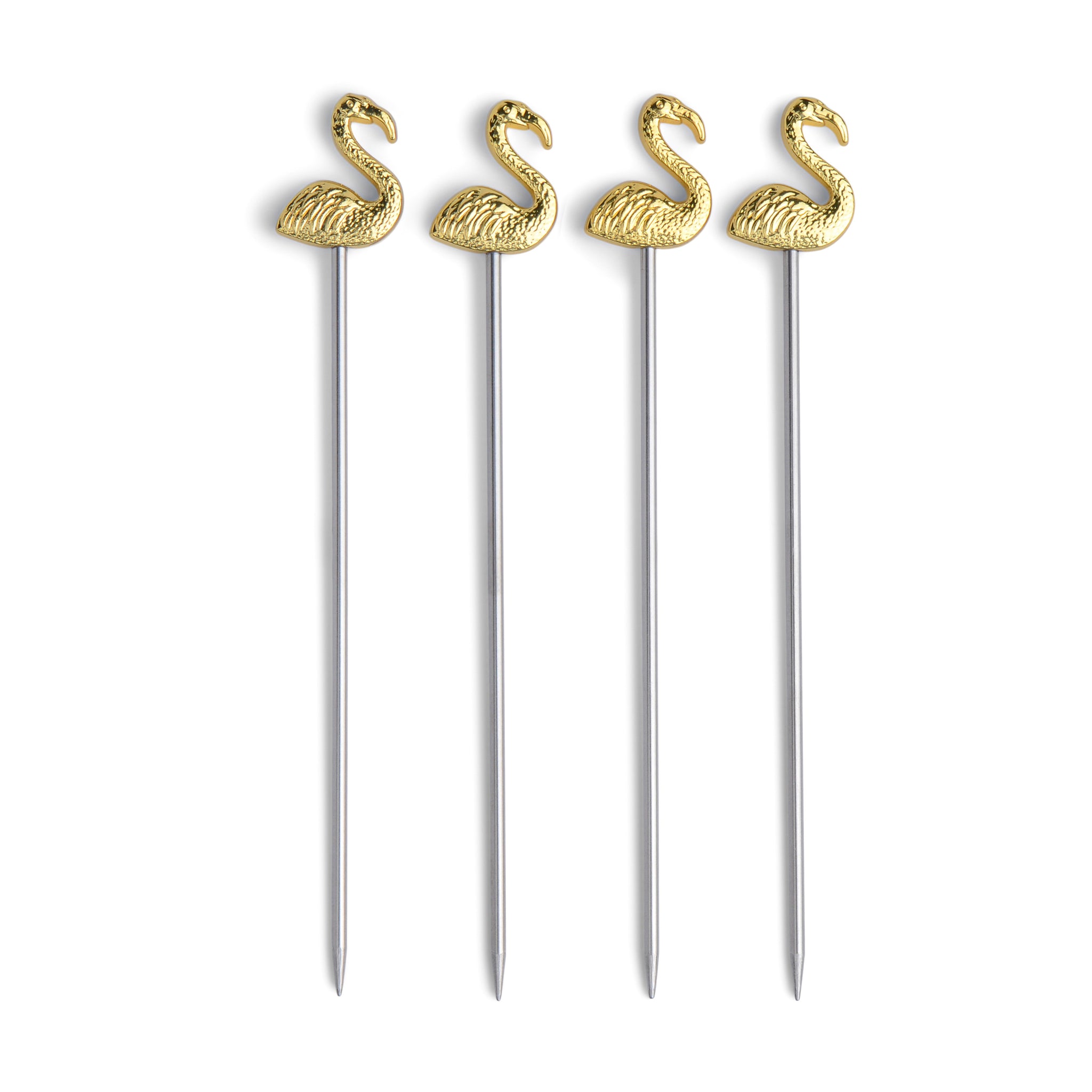 Lily Flamingo Cocktail Picks - Set of 4