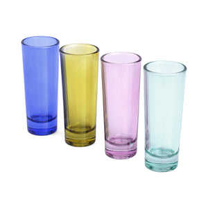 Gracie Shotglasses - Set of 4 Assorted Colours