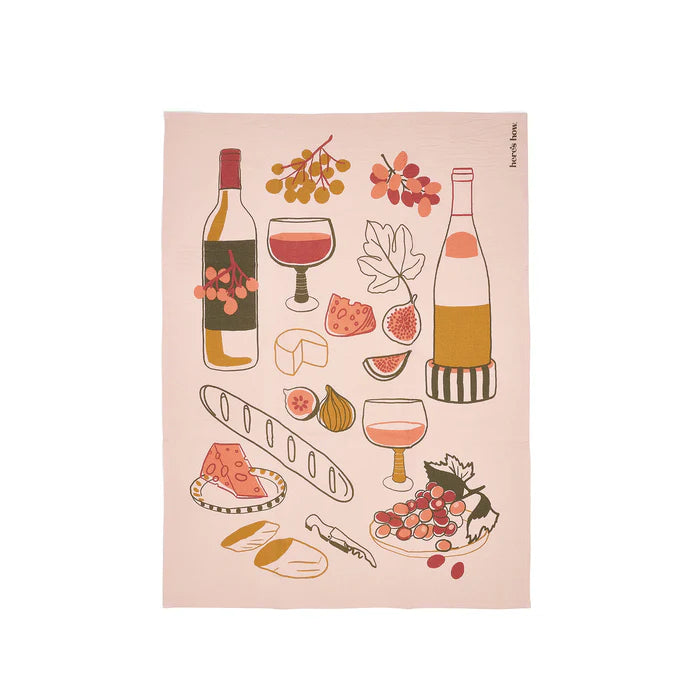 Emmy Tea Towel - Wine