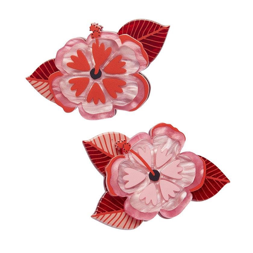 Halcyon Hibiscus Hair Clips - Set of 2