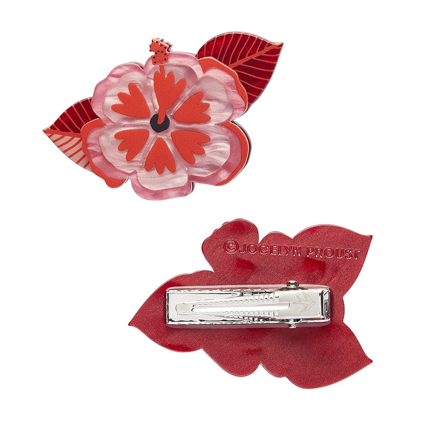 Halcyon Hibiscus Hair Clips - Set of 2