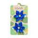 Spotted Sun Orchid Hair Clips - Set of 2