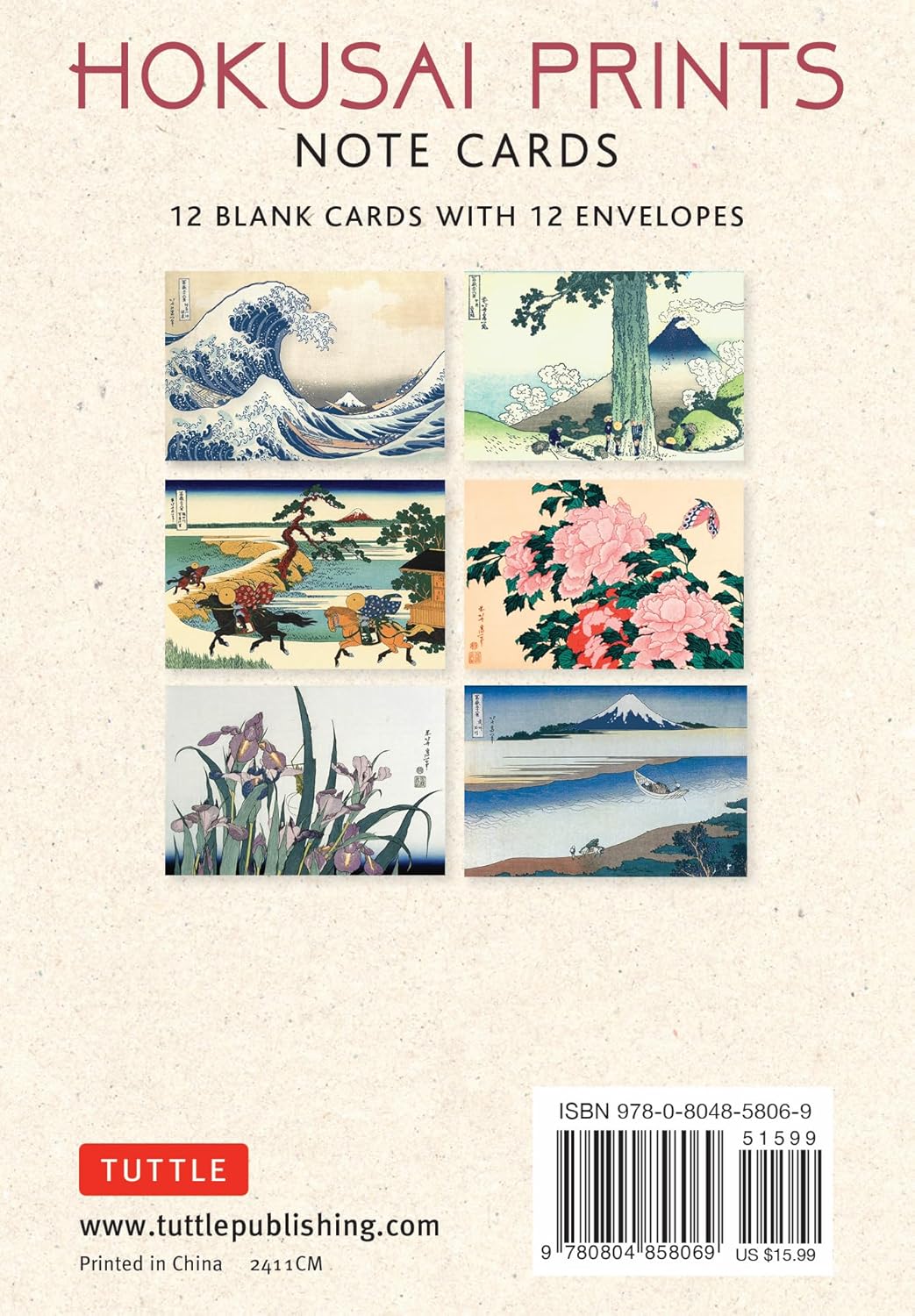 Hokusai Prints Note Cards