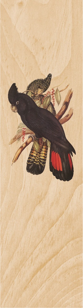 Black Cockatoo Wooden Bookmark