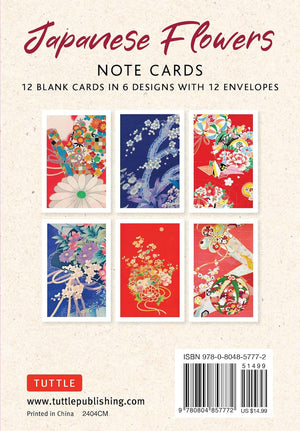 Japanese Flowers Note Cards