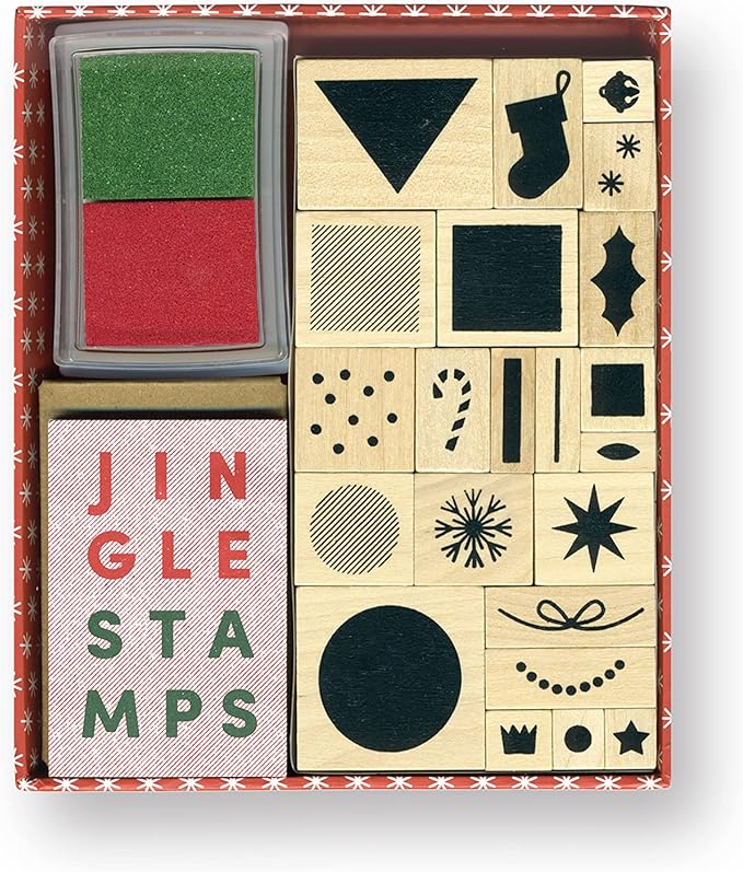 Jingle Stamps: 22 Stamps + 2 Ink Pads