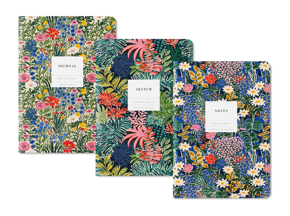 Kaleido Set No.1 - 3 Pack Stitched A5 Notebooks