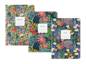 Kaleido Set No.1 - 3 Pack Stitched A5 Notebooks