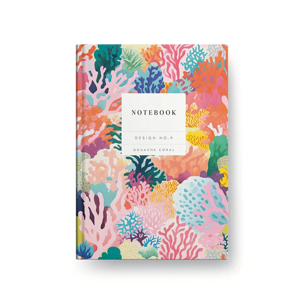 Kaleido Gouache Coral A5 Hardback Notebook