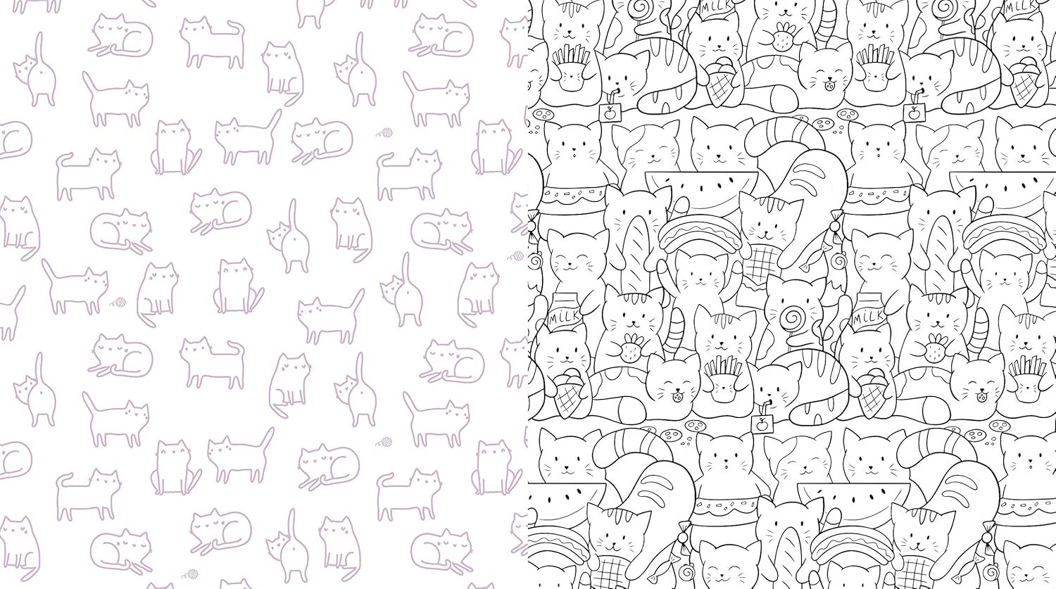 Kawaii Kitties Colouring