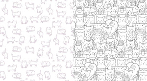 Kawaii Kitties Colouring