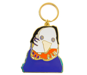 Karen Napaljarri Barnes Bird Enamel Keyring