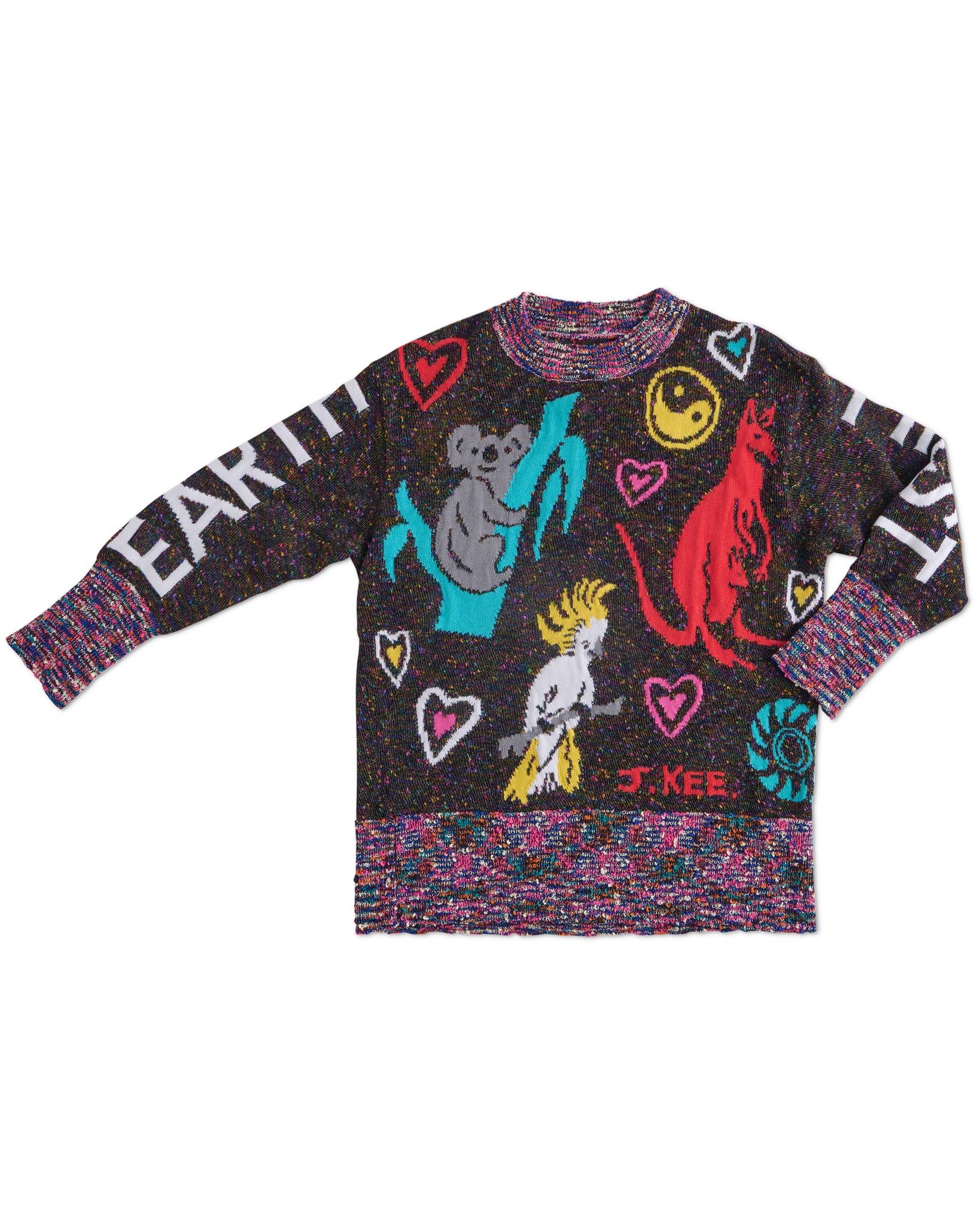 Earth First Peace Always Knitted Sweater