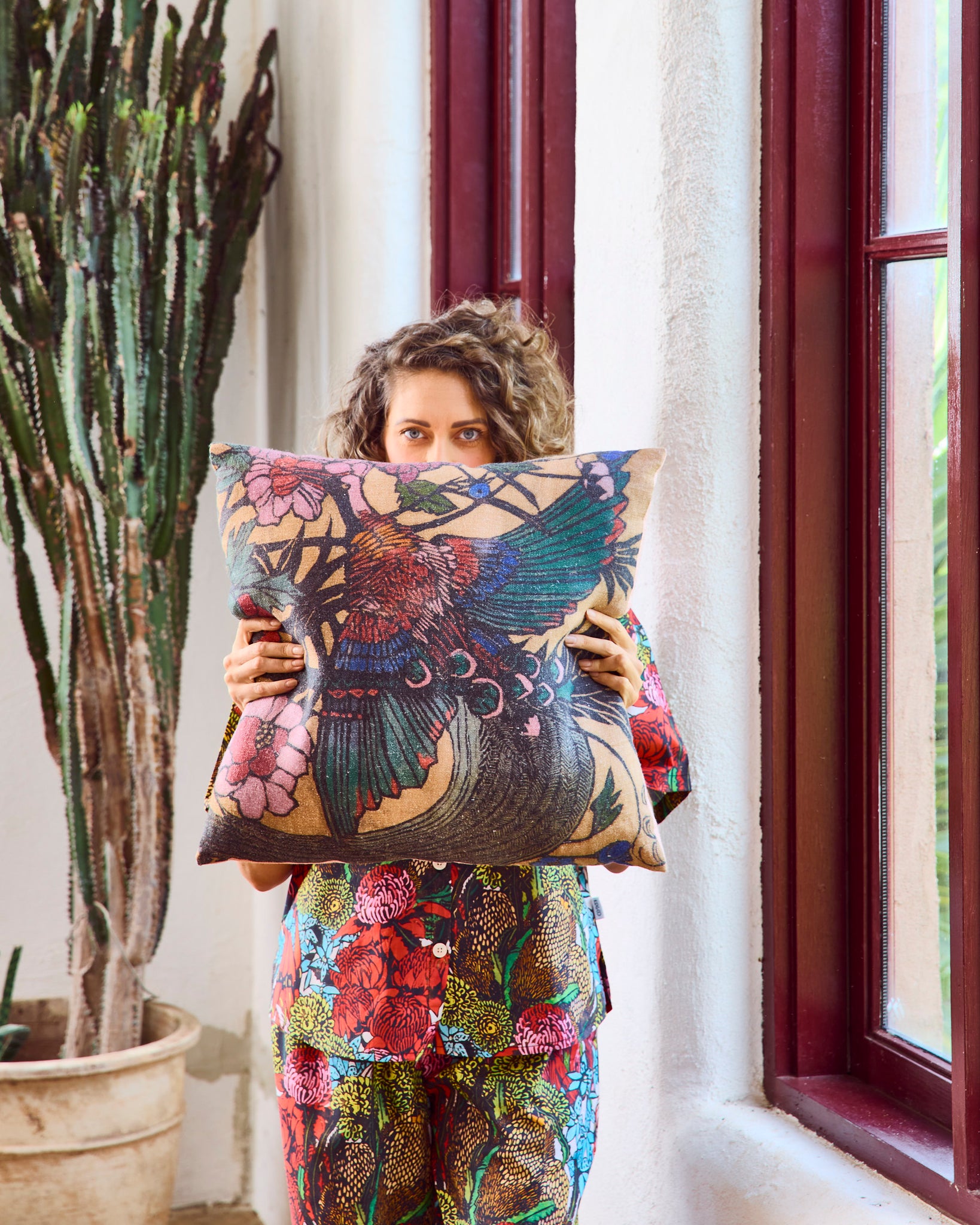 Bird of Paradise Upholstery Cushion - Margaret Preston