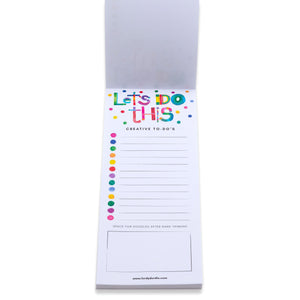 Creative To-Do's Notepad - "Let's Do This"
