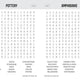 Large Print Word Search