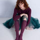 Long Rib Socks Mauve