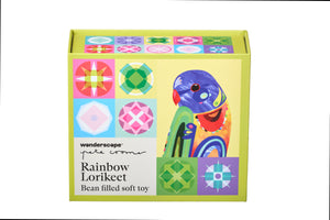 Rainbow Lorikeet Bean Filled Soft Toy - Pete Cromer