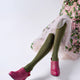 Luxe Wool Tights Olive