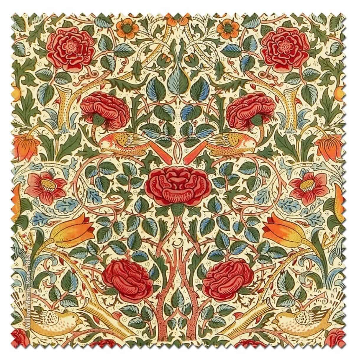 Microfibre Lens Cloth - William Morris: Rose