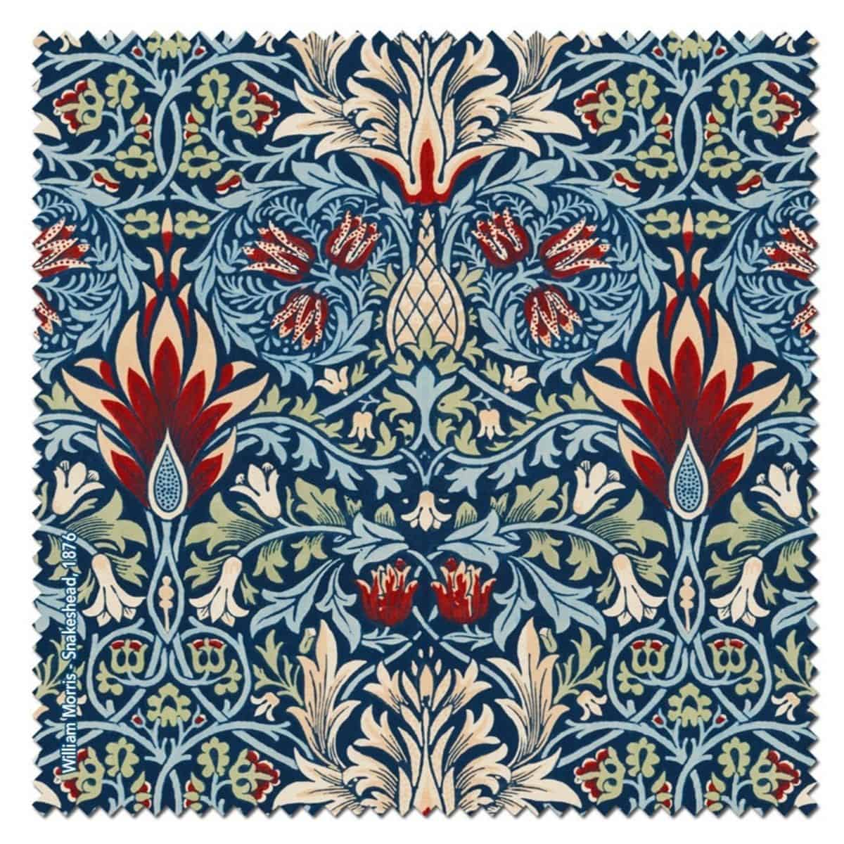 Microfibre Lens Cloth - William Morris: Snakeshead