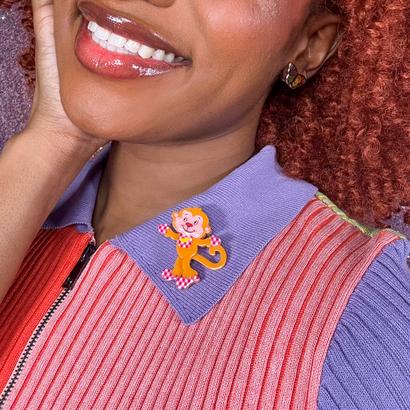 Rhubarb Mini Brooch