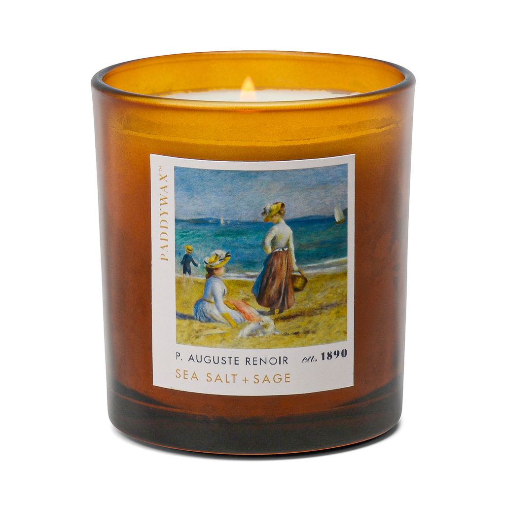 Impressionist Glass Candle 6oz/170g - Renoir: Figures on the Beach