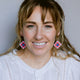 Granny Square Earrings Pink