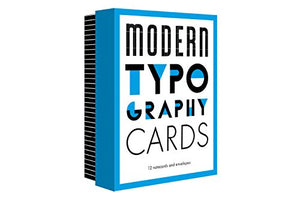 Modern Typography Notecards