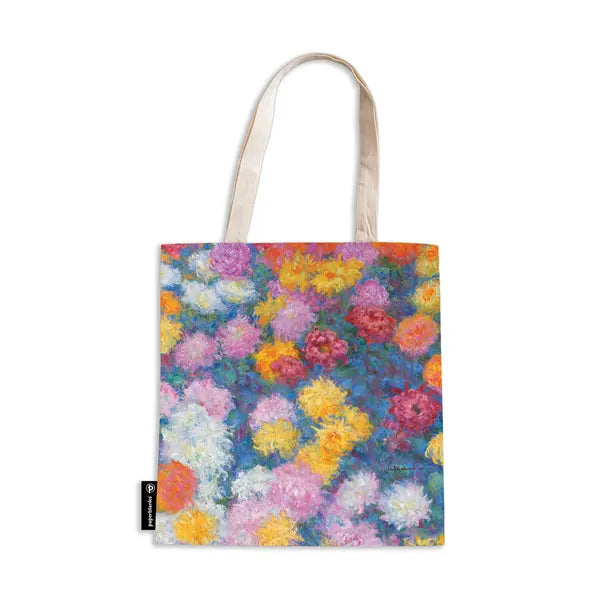 Monet's Chrysanthemums Canvas Tote Bag