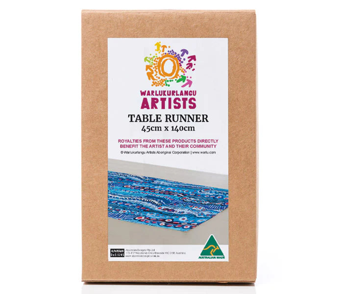 Murdie Morris Blue Table Runner